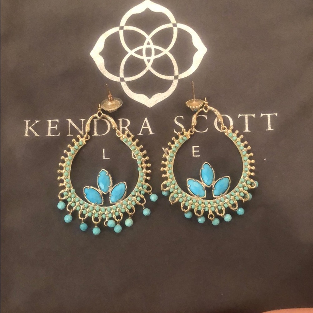 Kendra Scott turquoise earrings